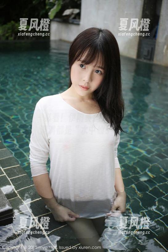 美媛馆-伊雨蔓Fiona 美媛馆 - 必看!伊雨蔓Fiona泳池的免费套图,满满都是“水中仙子”的味道!